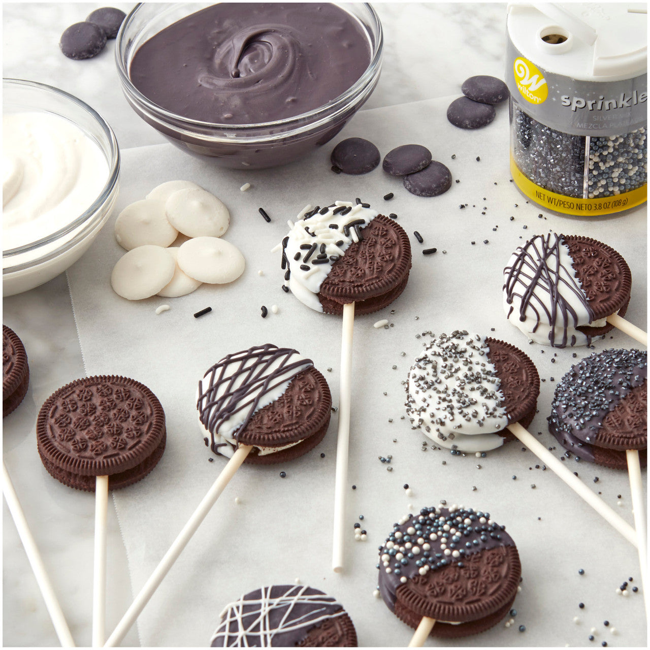 White 6-Inch Lollipop Sticks, 35-Count Pack, Wilton