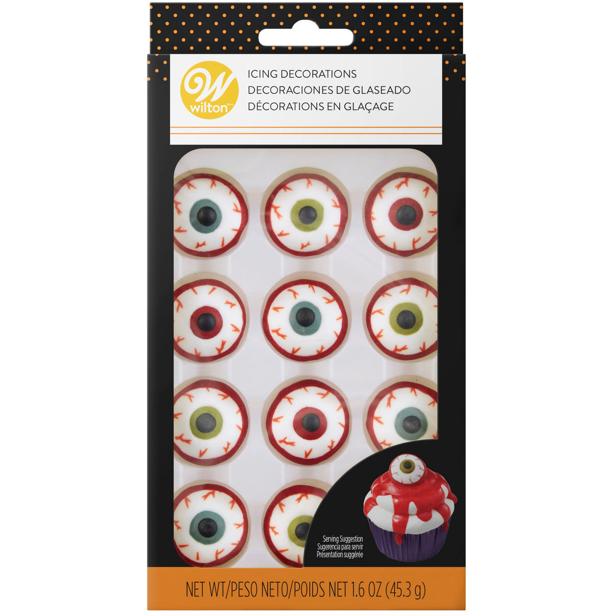 Royal Icing Eyeball Decorations 12 ct - 1 package