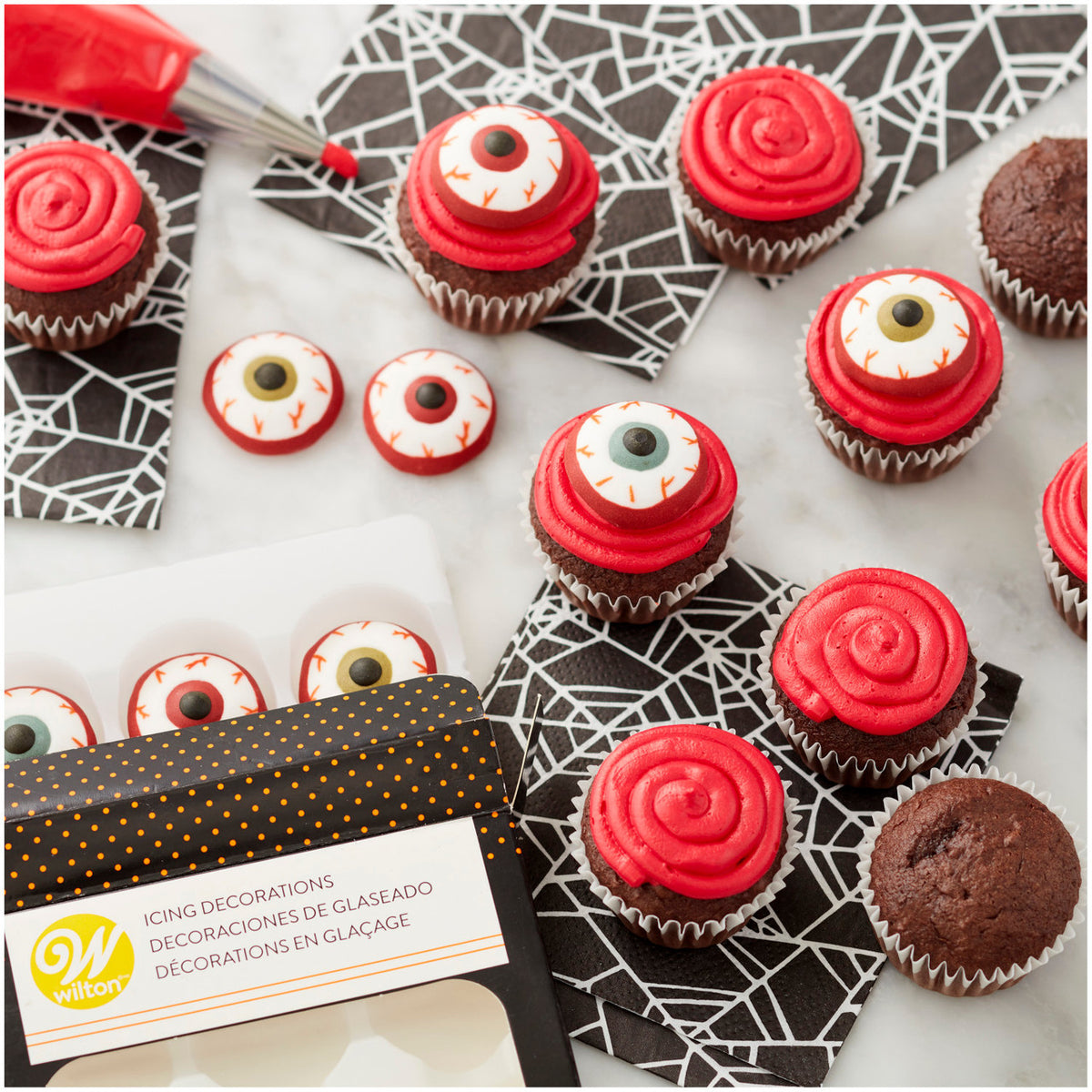 Royal Icing Eyeball Decorations 12 ct - 1 package