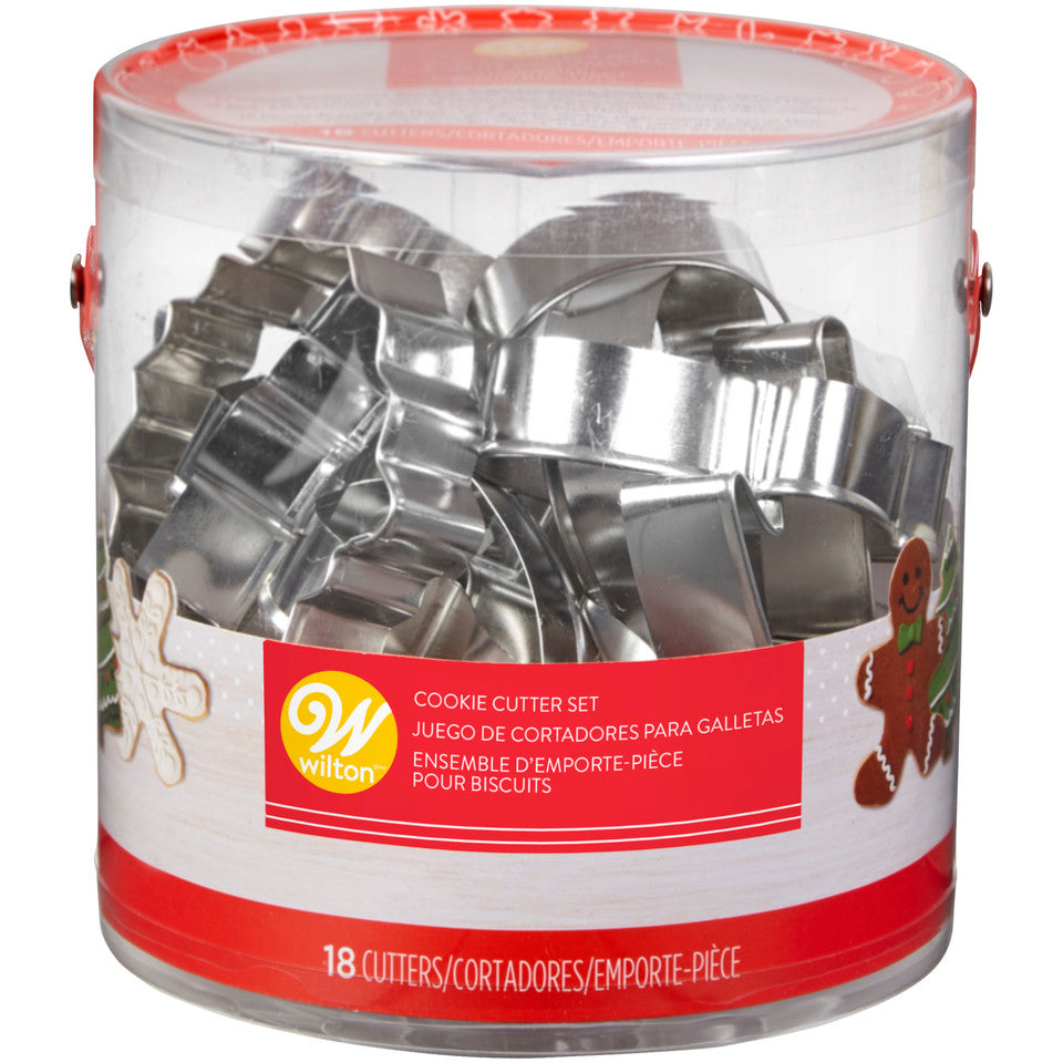 Wilton Christmas Cookie Cutters, 18-Piece Metal Set