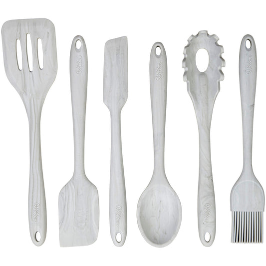 Wilton Marble Silicone Kitchen Utensils Set, 6-Piece