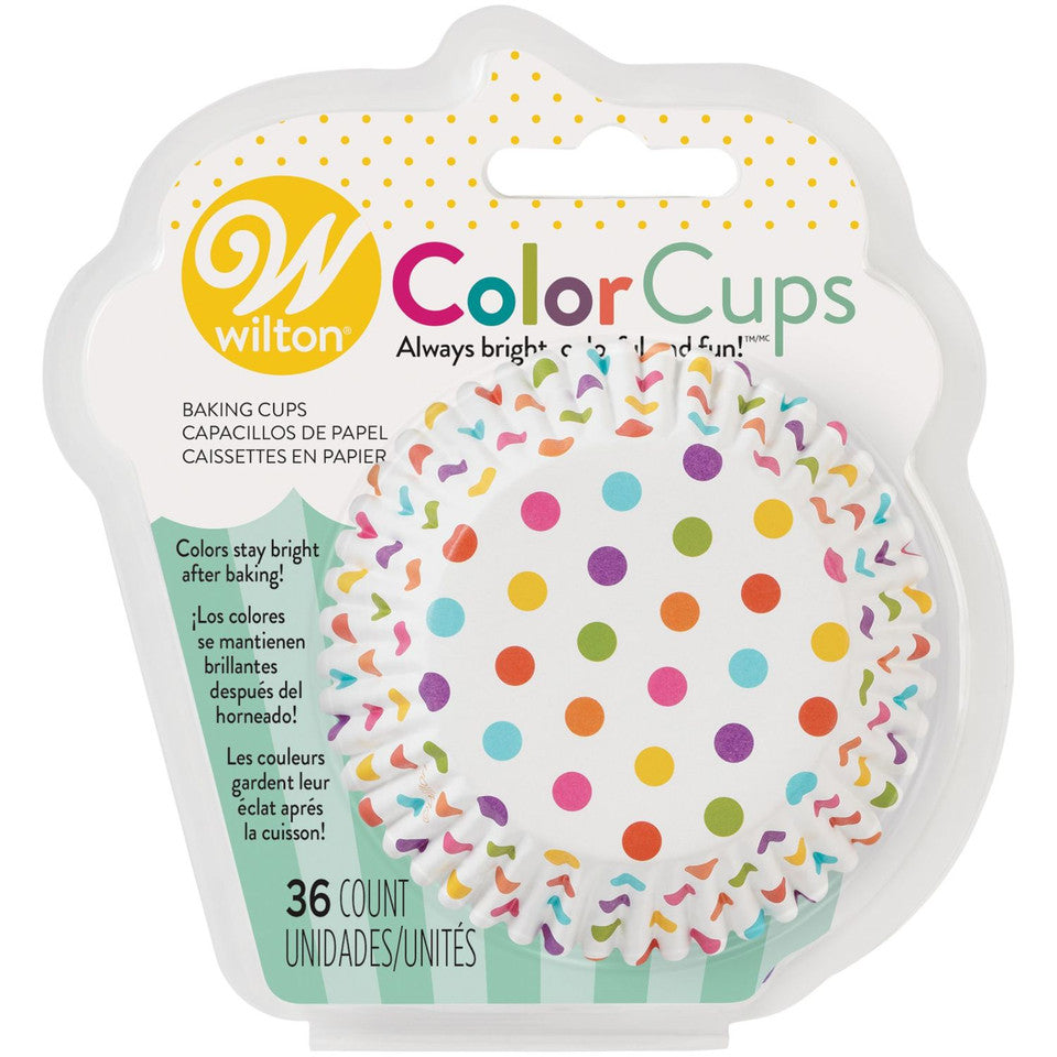Polka Dot Colorcups Cupcake Liners, 36 Count, Wilton