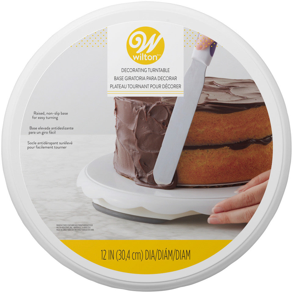 Wilton Round Decorating Turntable for Cake Decorating, Plastic, 12 inch