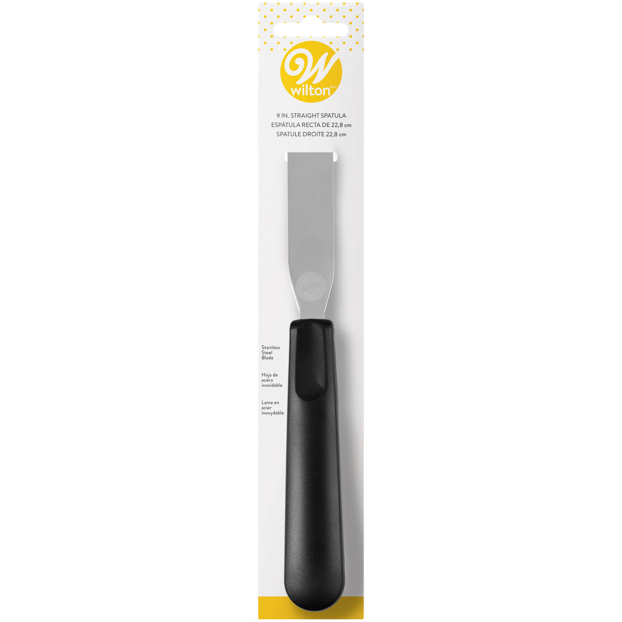 Wilton Straight Black Spatula, 9-Inch