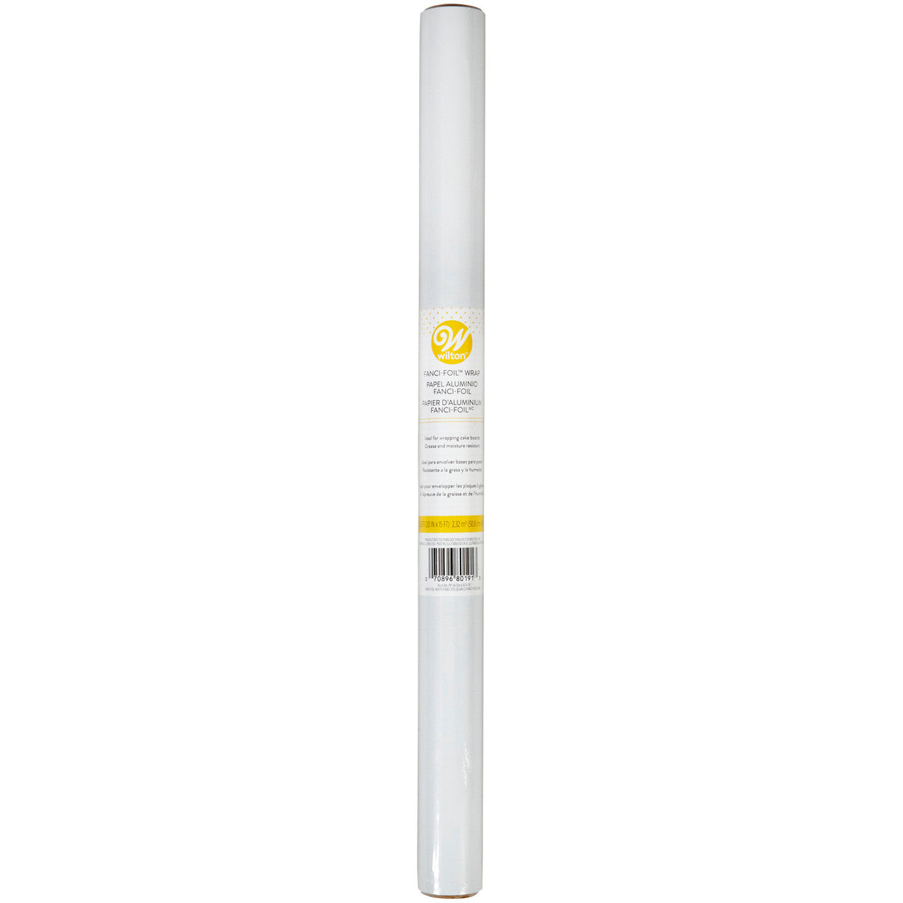 White Fanci Foil Wrap, 25 Square Feet, Wilton