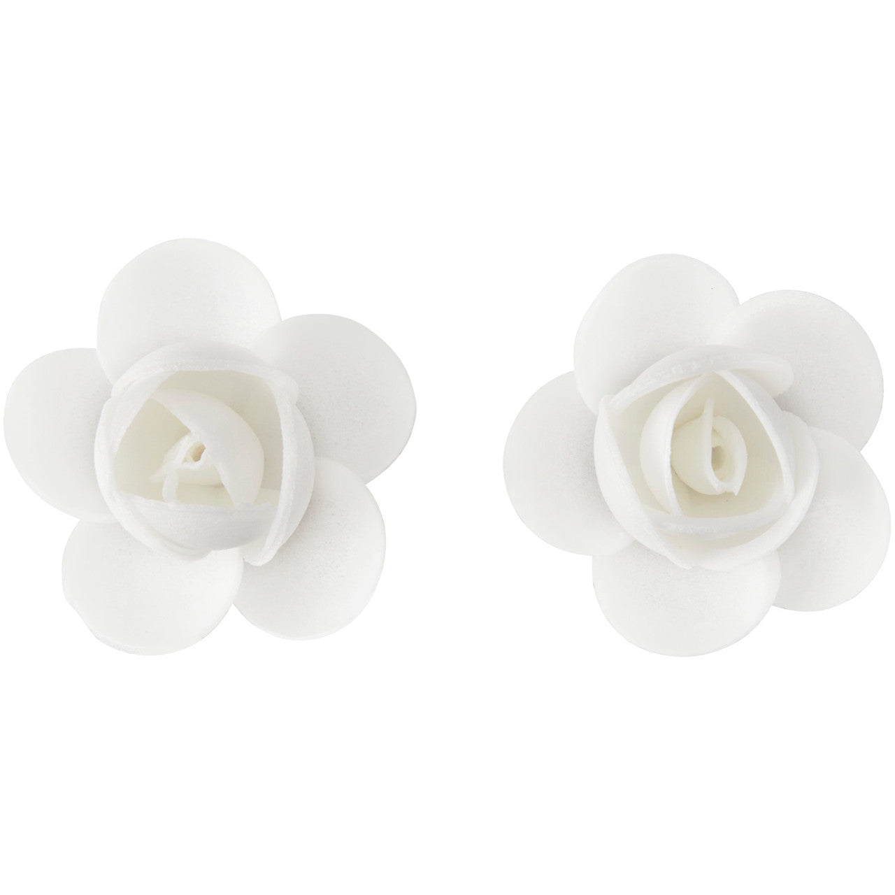 White Rose Wafer Icing Decorations, 0.35 oz, 10 Pieces, Wilton