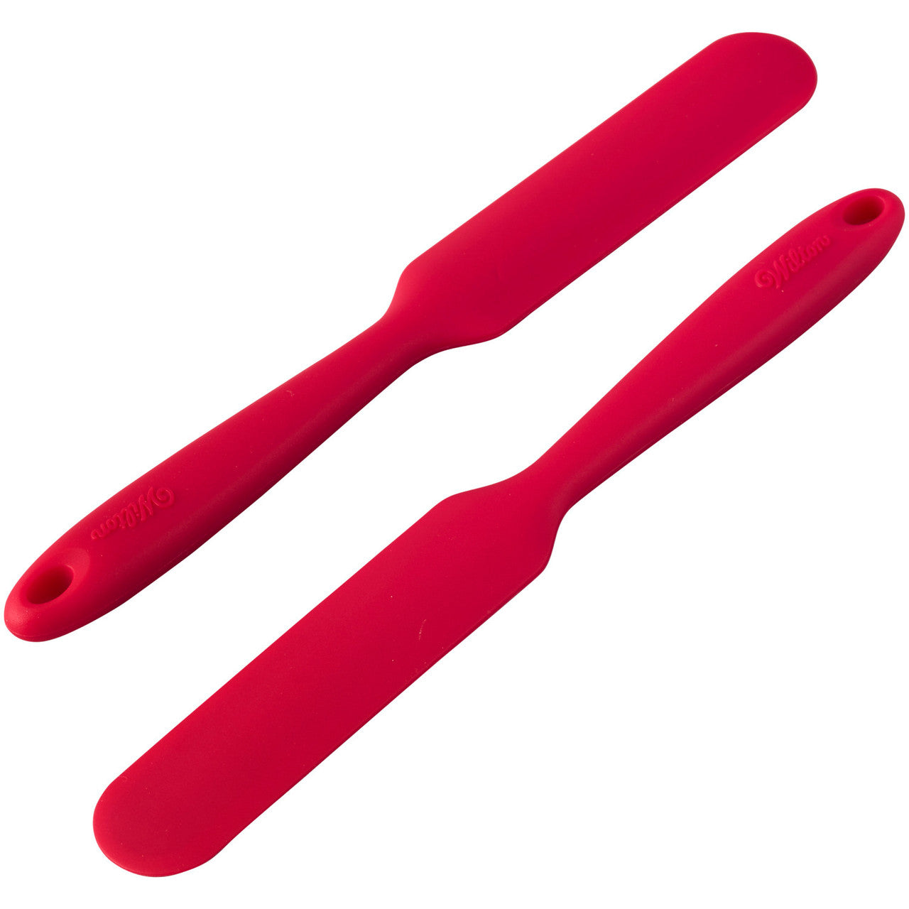 Mini Red Silicone Icing Spatula 2 Piece Set, Wilton