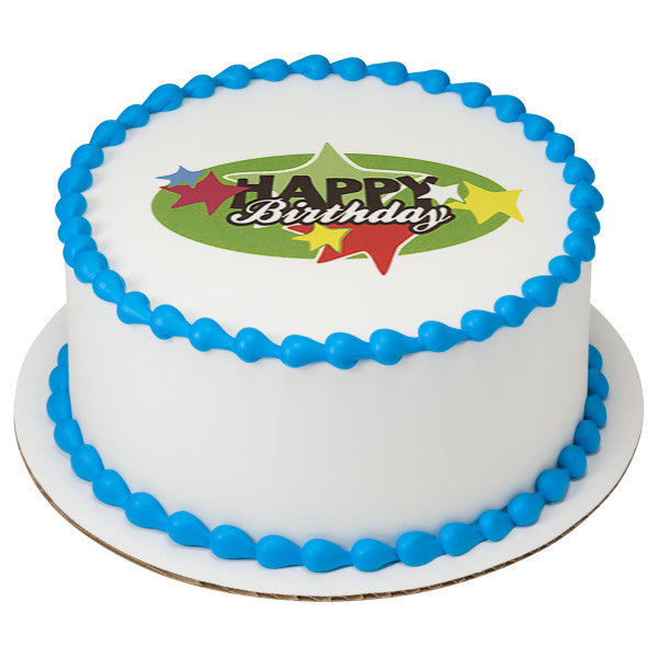 Variety Happy Birthday Edible Image 5x3