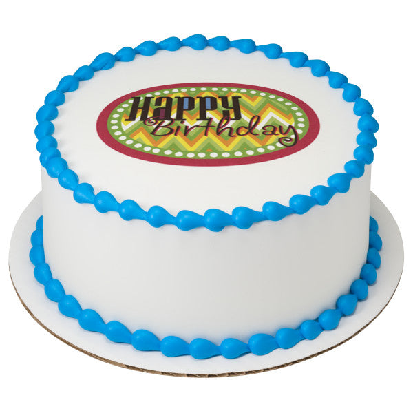 Variety Happy Birthday Edible Image 5x3