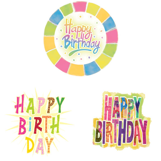 Variety Happy Birthday Edible Image