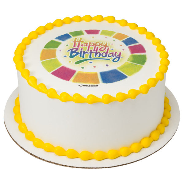 Variety Happy Birthday Edible Image