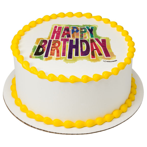 Variety Happy Birthday Edible Image