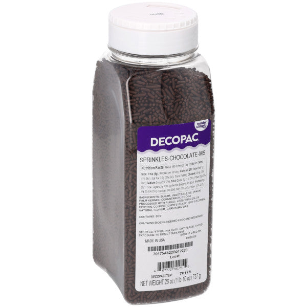 Chocolate Jimmie Sprinkles - Made Simply Bulk 26oz