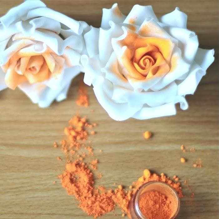 Classic Orange Luster Dust, Edible Glitter, Bakell