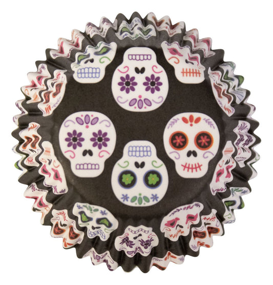 Day of the Dead Halloween Cupcake Liners, 24 ct.