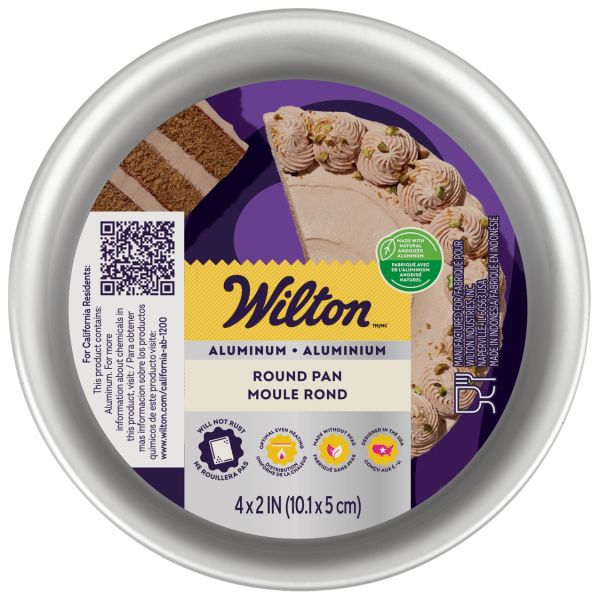 4 inch Round Aluminum Pan, Wilton