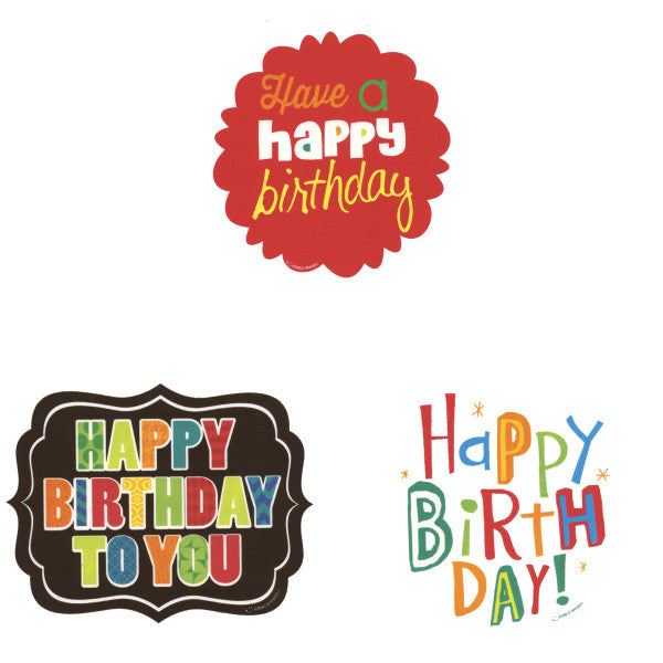 Variety Happy Birthday Edible Image