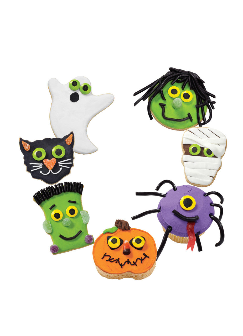 Large Green and Yellow Candy Eyeballs, 1oz.