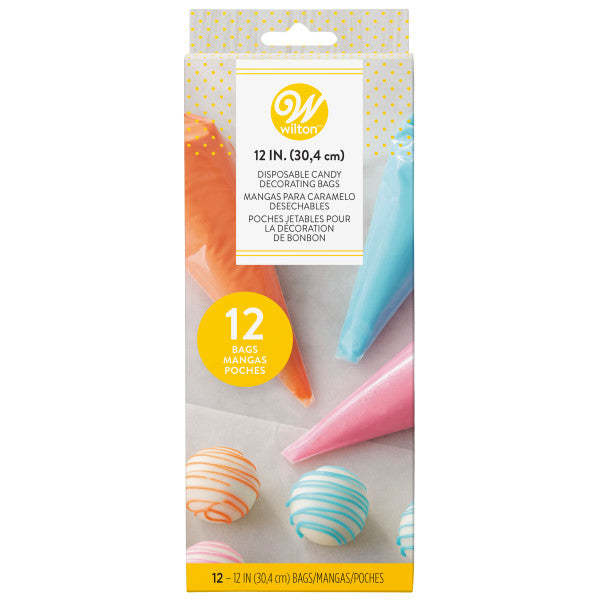 Wilton 12 IN. Disposable Candy Decorating Bags, 12-Count