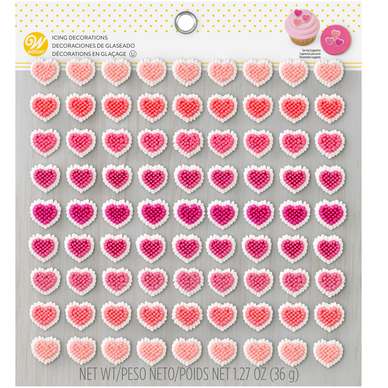 Mini Heart Icing Decorations, 81 ct.