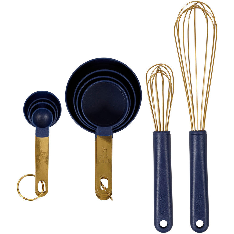 Navy & Gold Mix & Measure Set, 10-piece