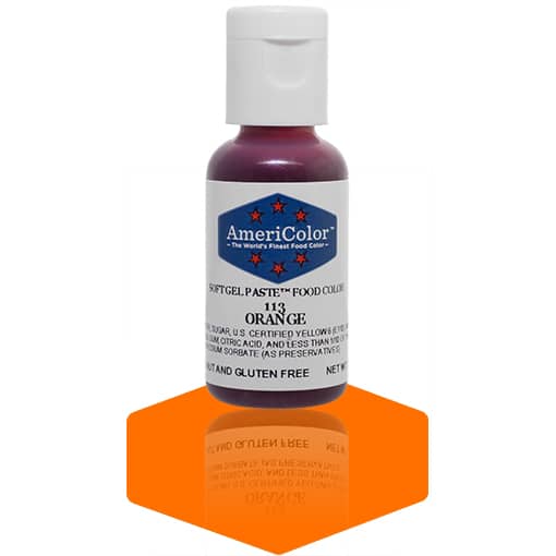 Americolor Soft Gel Paste, .75 oz, Shades of Orange