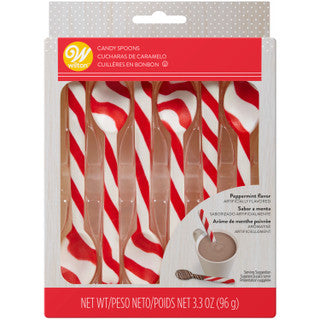 Peppermint Candy Cane Spoons, 6ct.