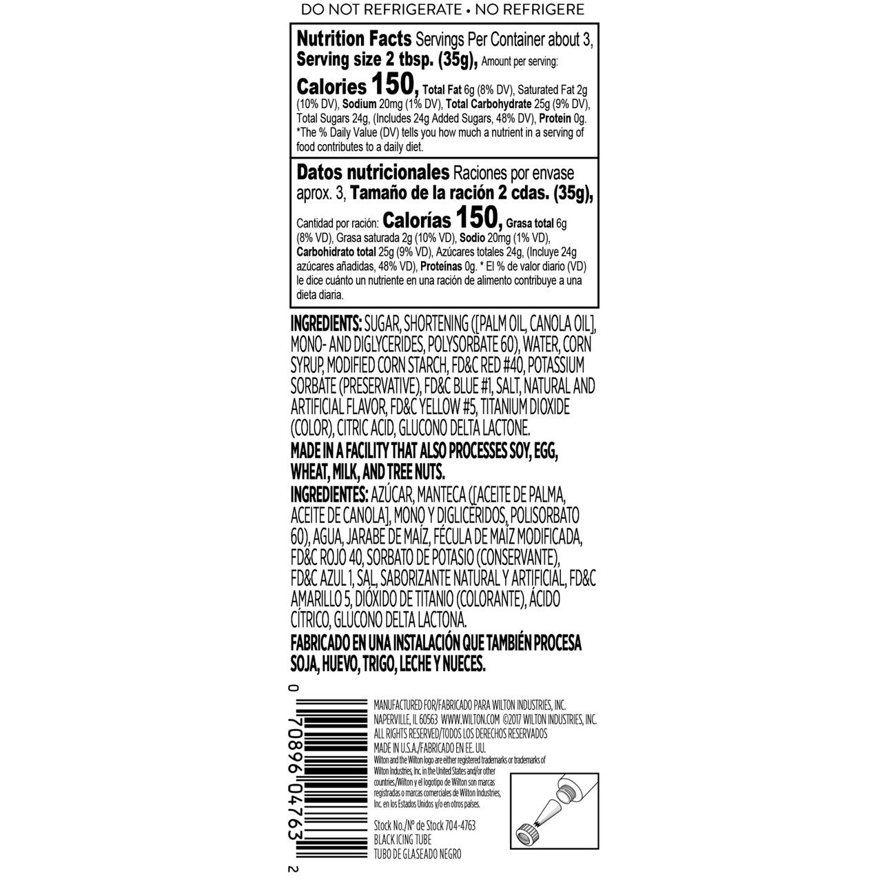 Ready-To-Use Icing tube, 4.25 oz.