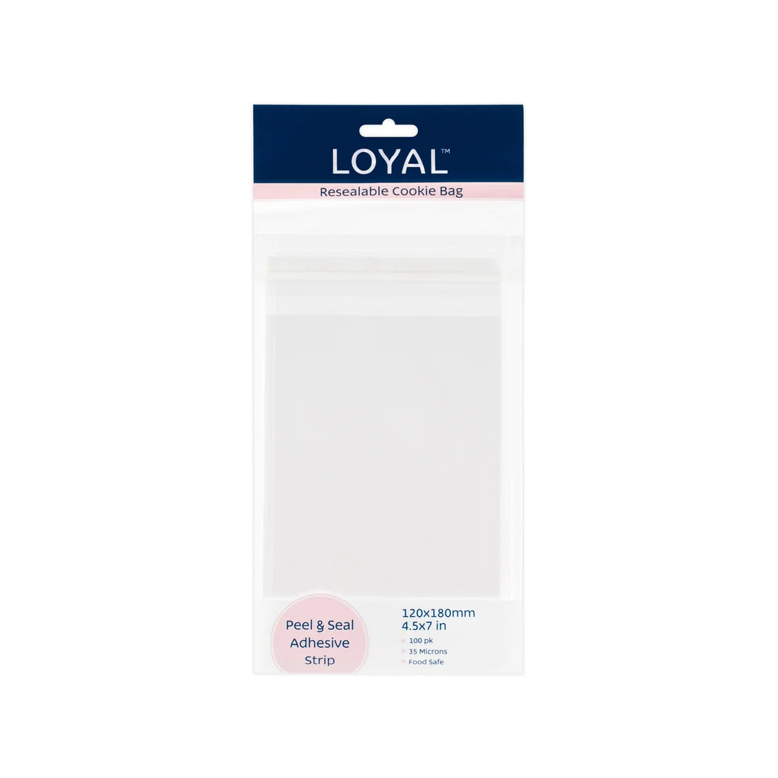 Loyal Resealable Cookie Bag 4.5x7