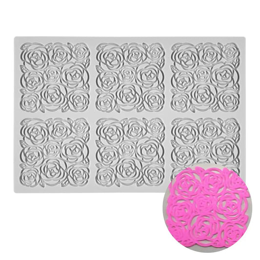 Rosette Lace Silicone Fondant Mold