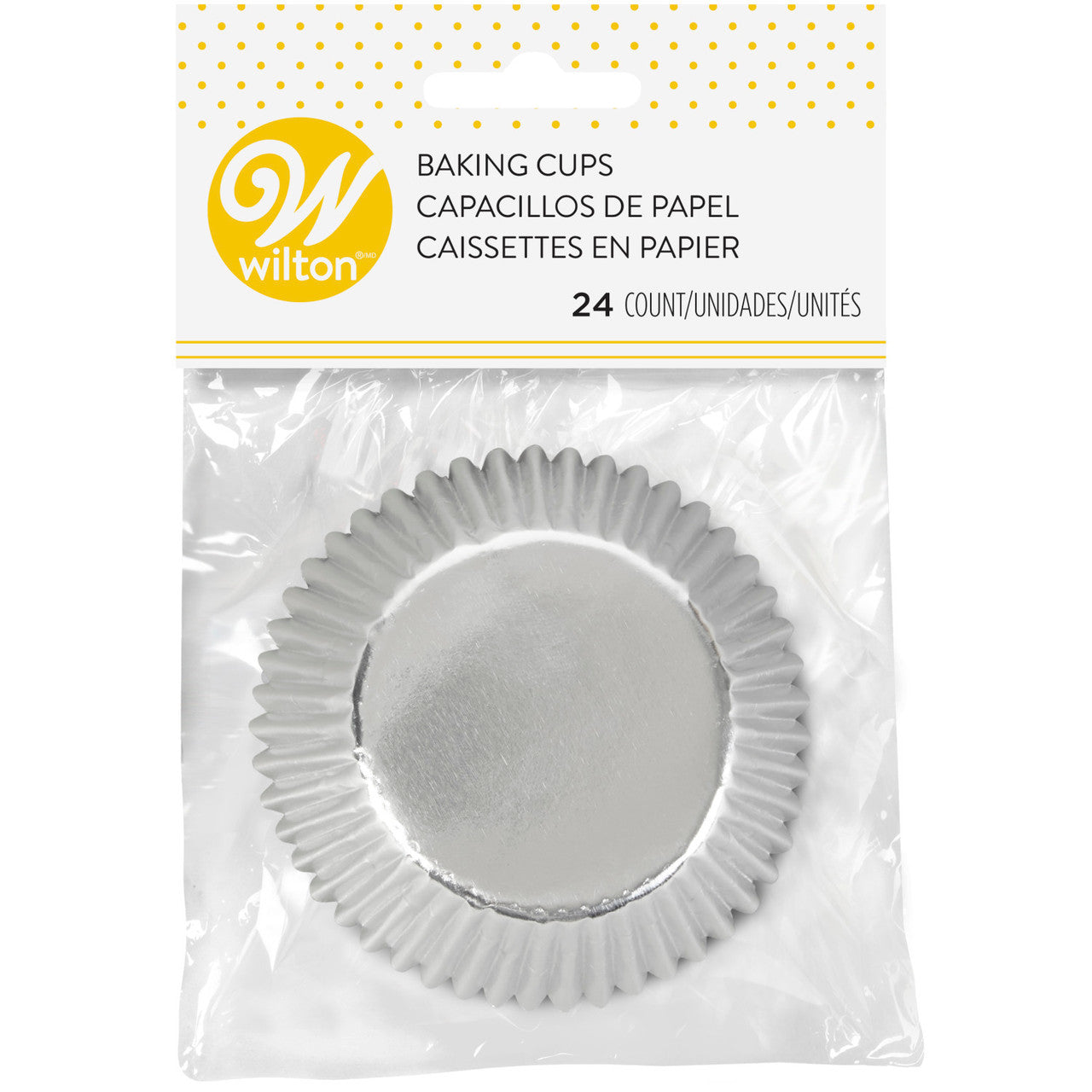 Silver Foil Cupcake Liners, 24-Count, Wilton