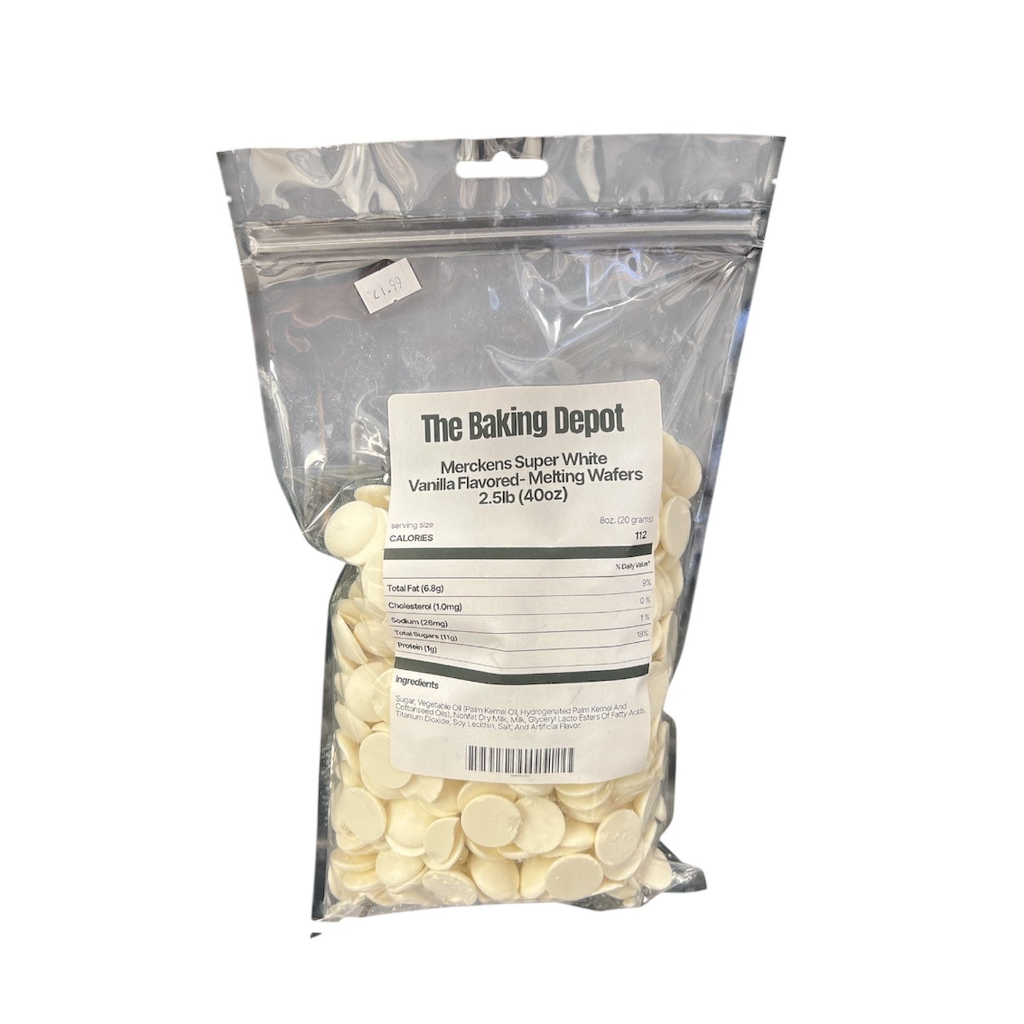 Merckens Super White Chocolate Wafer 2.5lb