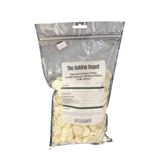 Merckens Super White Chocolate Wafer 2.5lb
